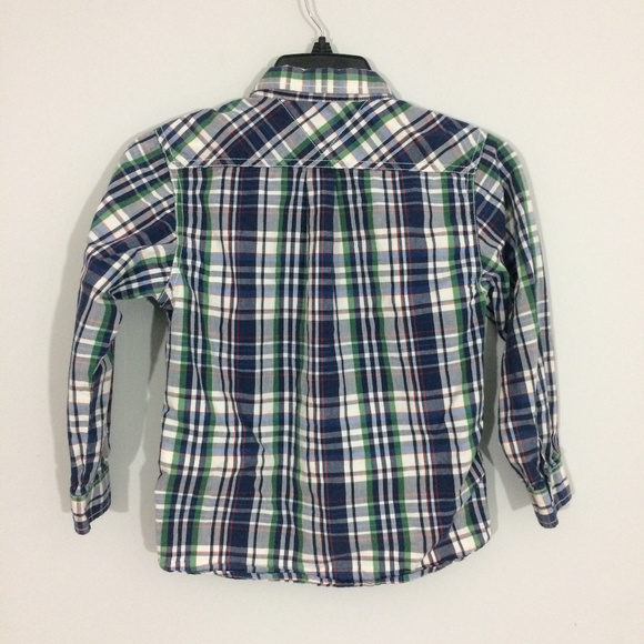 Tommy Hilfiger Boys 7 Plaid Button Up Dress Shirt - Picture 2 of 6